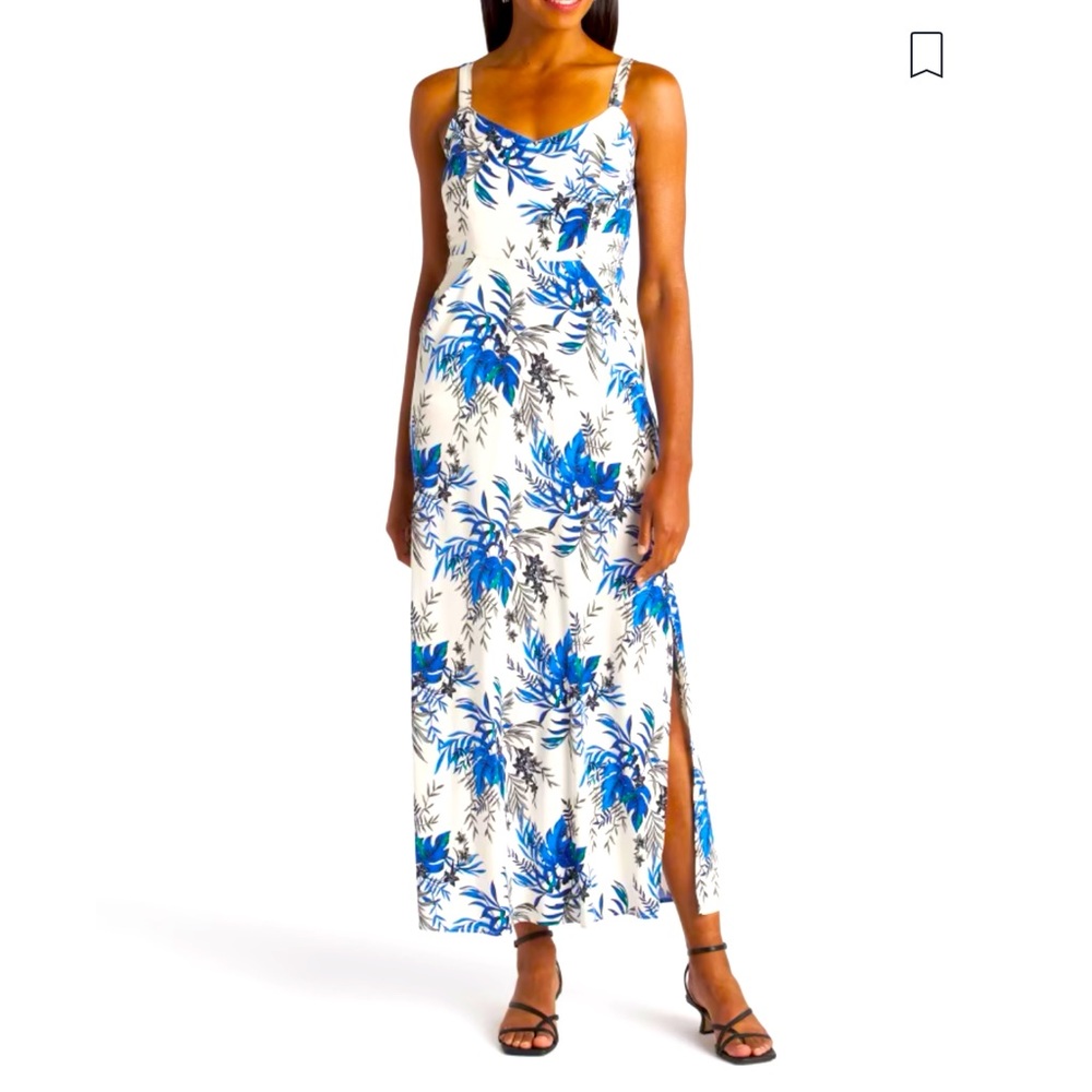 41 hawthorn midi dress with side slit